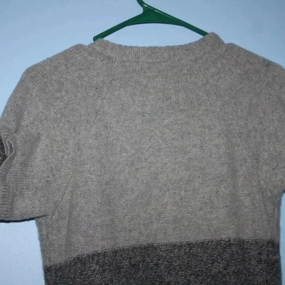 Three Toned Long Sweater by BCBG Maxazaria 100% Wool - Picture 9 of 11